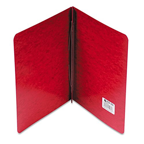 ACCO - Pressboard Report Cover Prong Clip Letter 3amp-quot- Capacity Red - Sold As 1 Each - Fastener Easily adjusts to Capacity.