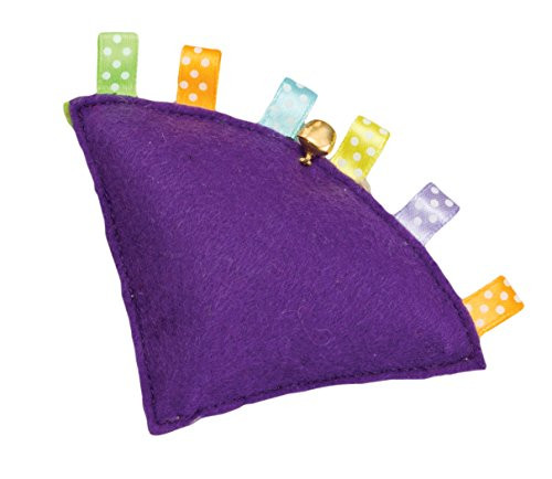 SPOT Ethical Pets Wedge Pillow Puff Tabbies Cat Toy with Catnip