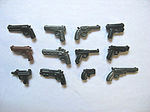BrickArms Pistol Pack for Minifigures - 12 pc. Exclusive Set!