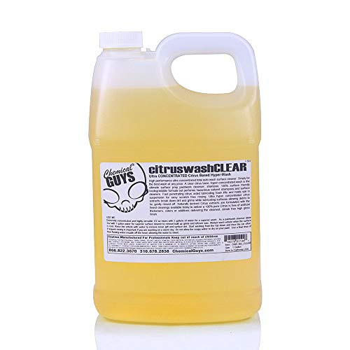 Chemical Guys CWS_302_CLEAR Citrus Daily Car Wash with Extreme Suds (1 Gal)