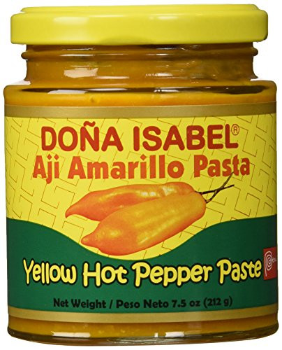 Doña Isabel Aji Amarillo Molido -Yellow Hot Pepper Paste- 7.5oz Single Bottle - Product of Peru