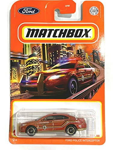 Matchbox Ford Police Interceptor 81-100 red