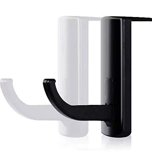 OCUhome Headphone Stand Headset Holder Headphone Earphone Holder Rack Wall PC Monitor Hanger Stand Hook for Headset White