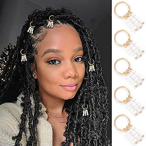 Formery Beads Braid Clips Gold Dreadlock Rings Accessories Hair Charms Jewelry Hair Accessory for Women and Girls -Pack of 5- Formery Beads Braid Clips Gold Dreadlock Rings Accessories Hair Charms Jewelry Hair Accessory for Women and Girls -Pack of 5-