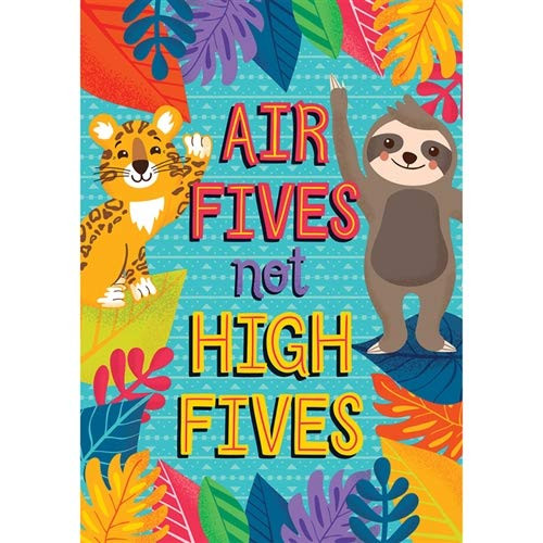 Carson Dellosa - One World Air Fives Not High Fives Poster - Classroom Décor