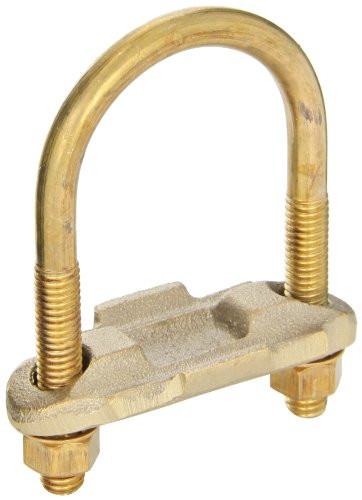 Burndy GP1726G1 Raised Floor Grounding Clamp 6 Sol. - 2-0 Str. Conductor Range 3.22" Width 1.5" Length