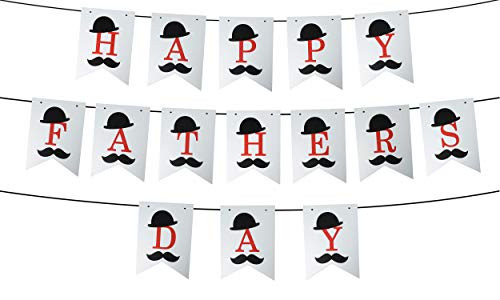 Happy Father's Day Banner Decoration Cute Father Supplies Dad Birthday Party Decoration Supplies