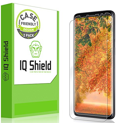 IQ Shield Screen Protector Compatible with Samsung Galaxy S9 Plus -2-Pack--Case Friendly Version 2- LiquidSkin Anti-Bubble Clear Film