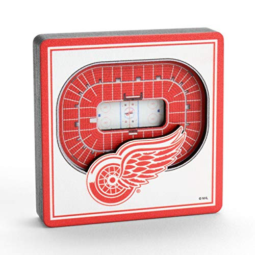 YouTheFan NHL Detroit Red Wings - Joe Louis Arena 3D StadiumView Magnet3D StadiumView Magnet Team Colors Small