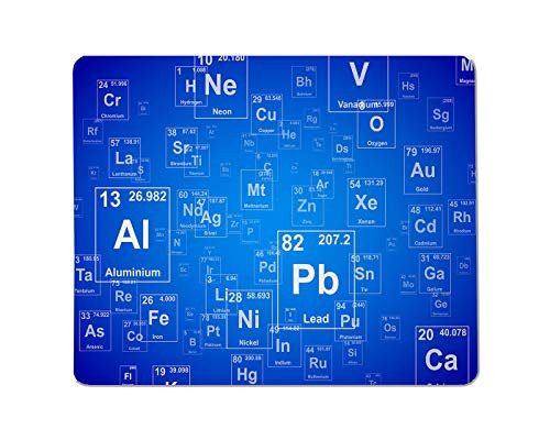 Yeuss Periodics Tables Rectangular Non-Slip Mousepad Chemical Element Periodic Table Blue Background Gaming Mouse pad 200mm x 240mm Yeuss Periodics Tables Rectangular Non-Slip Mousepad Chemical Element Periodic Table Blue Background Gaming Mouse pad 200mm x 240mm