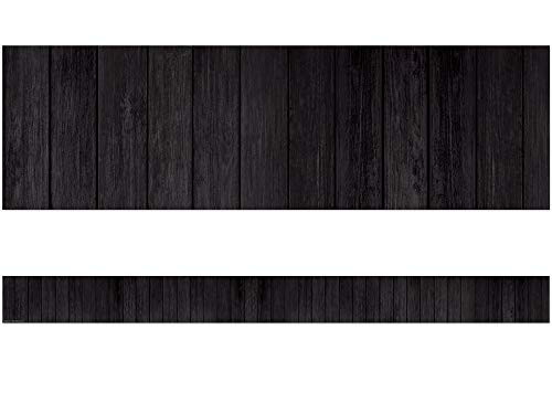 Black Wood Straight Border Trim
