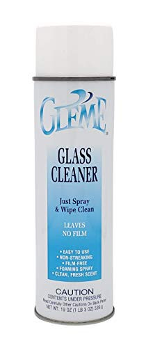 Claire Manufacturing CL050-1PK Gleme Glass Cleaner 20 oz. can 1 count teal  and  white