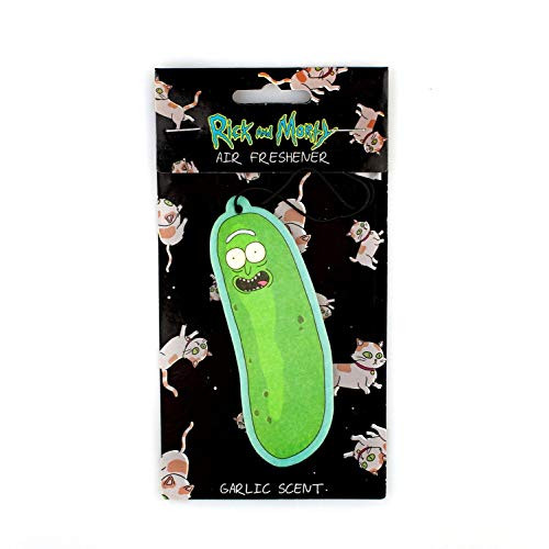 Rick And Morty Official Pickle Rick Scented Air Freshener - Pickle Rick Car Freshener - Garlic Scented Rick And Morty Official Pickle Rick Scented Air Freshener - Pickle Rick Car Freshener - Garlic Scented