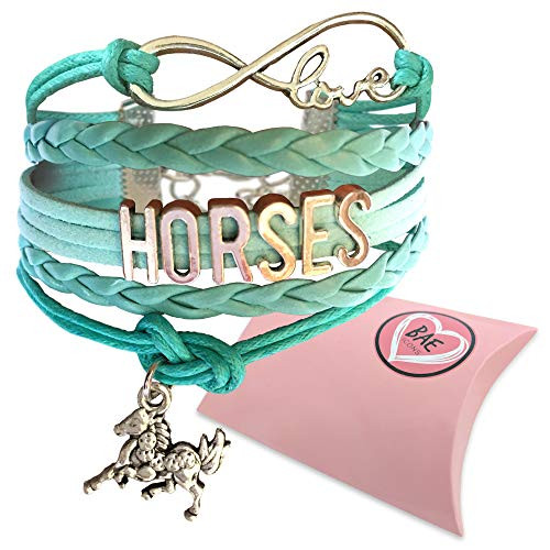 Horse Gift for Girls Gift Wrapped Horse Bracelet Horse Jewelry Infinity Bracelet Horse Charm Teen Girl Gifts for pony loving girls Birthday gifts for girls horse gifts -Blue 6.5in Large- Horse Gift for Girls Gift Wrapped Horse Bracelet Horse Jewelry Infinity Bracelet Horse Charm Teen Girl Gifts for pony loving girls Birthday gifts for girls horse gifts -Blue 6.5in Large-