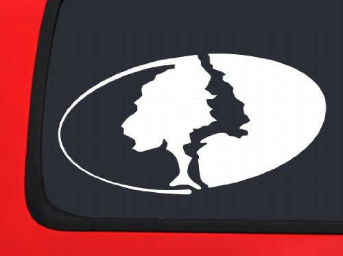 LVE Decals Camo Oak Logo'd - White Hunting Window Decal Sticker