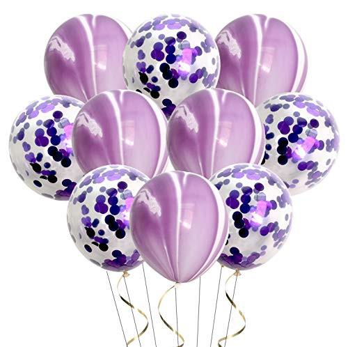 Purple Balloons Confetti Balloons for Wedding Bridal Shower Birthday Party Anniversary Decoration Purple Balloons Confetti Balloons for Wedding Bridal Shower Birthday Party Anniversary Decoration
