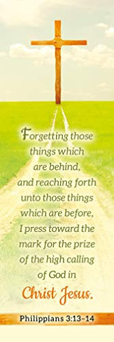 Bookmark - Encouraging - I Press Toward The Mark - -KJV- - -Package of 25-
