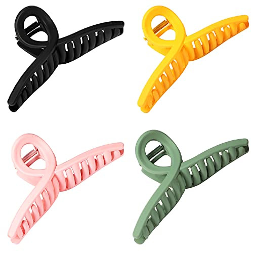 Senngo 8 Pieces Large Hair Claw Clips for Women Nonslip Hair Jaw Clamp Clips Matte Butterfly Clips Strong Hold Hair Clips Banana Hair Clips for Girls Thick Thin Hair Senngo 8 Pieces Large Hair Claw Clips for Women Nonslip Hair Jaw Clamp Clips Matte Butterfly Clips Strong Hold Hair Clips Banana Hair Clips for Girls Thick Thin Hair