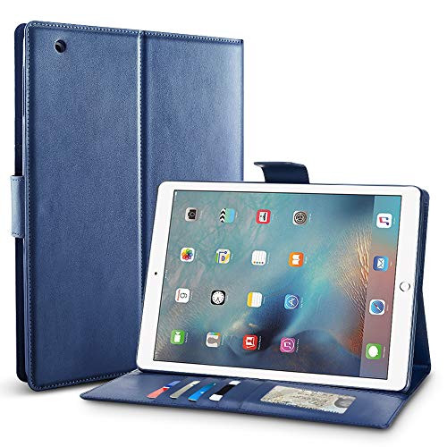 iPad 2 3 4 Cover Case, Abestbox Multi Function Flip Leather Case [Auto Sleep/Wake] Portable iPad Case with Card Slots Stand for iPad2 / iPad3 / iPad4 (Blue)