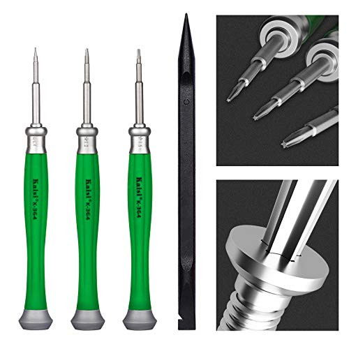 Kaisi P2 P5 P6 Pentalobe Screwdriver Set 5 Point Star 0.8mm 1.2mm 1.5mm Screwdrivers -TS1 TS4 TS5- -PL1 PL4 PL5- with Nylon Spudgers for Apple iPhone MacBook Pro  and  MacBook Air and Retina Display