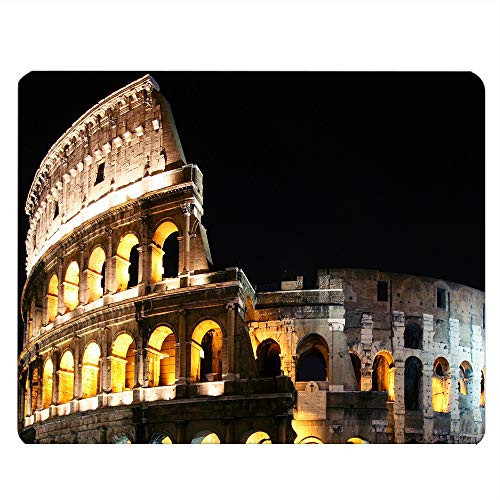 Nicokee Colosseum Gaming Mousepad Colosseum Rome Theme Mouse Pad Mouse Mat for Computer Desk Laptop Office 9.5 X 7.9 Inch Non-Slip Rubber