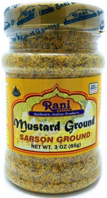 Rani Mustard Seeds Ground Powder Spice -Rai Sarson- 3oz -85g- All Natural ~ Gluten Friendly - NON-GMO - Vegan - Indian Origin Rani Mustard Seeds Ground Powder Spice -Rai Sarson- 3oz -85g- All Natural ~ Gluten Friendly - NON-GMO - Vegan - Indian Origin