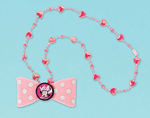 Bow Necklace- Disney Minnie Mouse Happy Helpers Collection - Party Accessory Bow Necklace- Disney Minnie Mouse Happy Helpers Collection - Party Accessory