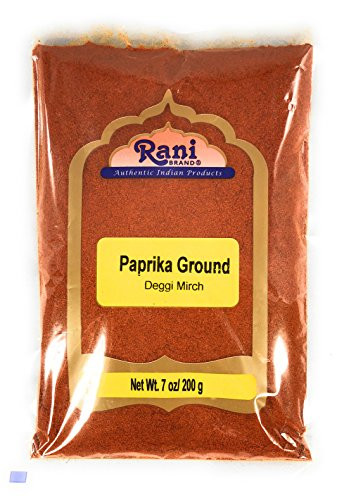 Rani Paprika -Deggi Mirch- Spice Powder Ground 7oz -200g- ~ All Natural Salt-Free - Vegan - No Colors - Gluten Friendly - NON-GMO - Indian Origin