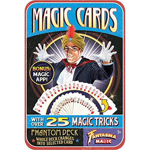 Fantasma Retro Magic Cards  Phantom Deck with over 25 Magic Tricks and Bonus Magic App!