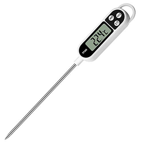 Instant Read Meat Thermometer Digital Food Thermometer Food Cooking Thermometer for Grilling Candy BBQ Smoker Grill Kitchen Oil Milk Bath Water Deep Fry Thermometer