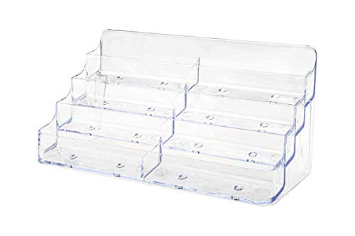 Marketing Holders 4 Tiered Clear Acrylic 8 Pocket Business Card Holders Qty 1