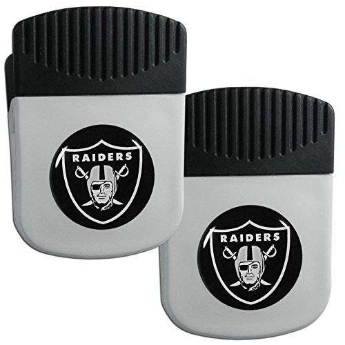 NFL Siskiyou Sports Fan Shop Las Vegas Raiders Chip Clip Magnet 2 pack Team Color