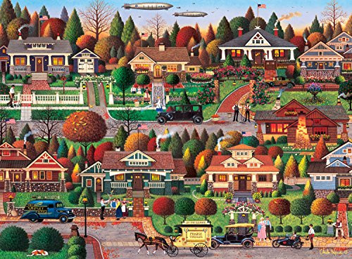 Buffalo Games - Charles Wysocki - Labor Day in Bungalowville - 1000 Piece Jigsaw Puzzle