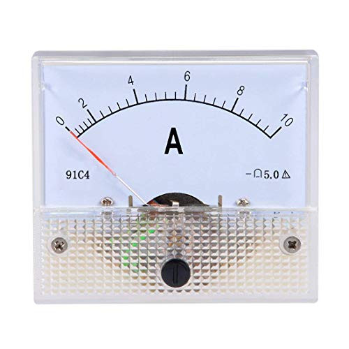 YXQ DC10A Analog Ammeter Current Panel 91C4 Amp Gauge Meter 2.5 Accuracy for Auto Circuit Measurement Tester