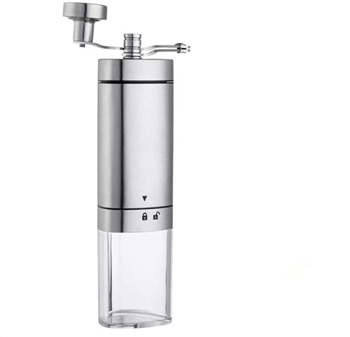 Manual Coffee Grinder ZEENEEK Stainless Steel Coffee Bean Grinder with Adjustable Setting Portable Conical Ceramic Burr Grinder Hand Coffee Mill for Espresso French Press Turkish Brew