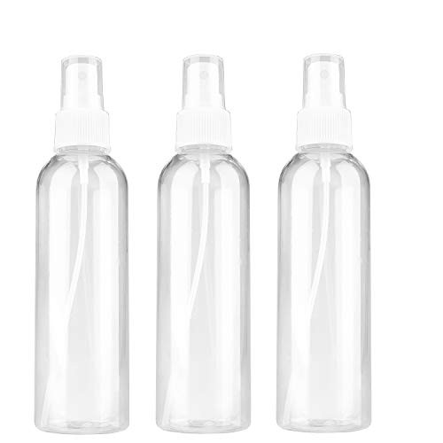 Spray Bottles 7oz-200ml Clear Empty Fine Mist Plastic Bottle with Fine Mist Sprayer Refillable  and  Reusable Bottles for Essential OilsPerfumesCleaning ProductsAromatherapy -3 Pack-