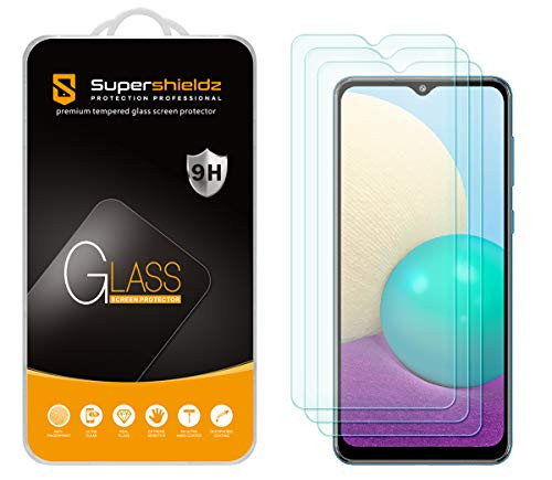 -3 Pack- Supershieldz Designed for Samsung Galaxy A02 Tempered Glass Screen Protector Anti Scratch Bubble Free