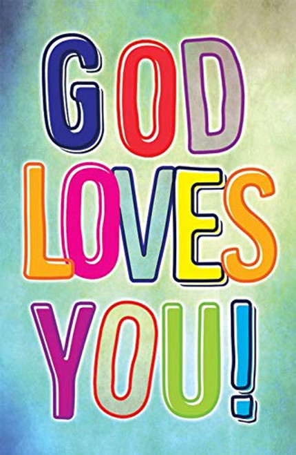Postcards - Encouragement - All Ages -"God Loves You." -Pkg. of 25- 
 Postcards - Encouragement - All Ages -"God Loves You." -Pkg. of 25-