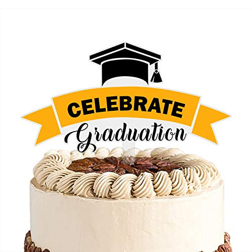 Celebrate Graduate Cake Topper Acrylic Congrats Grad 2021 Graduation Party Decorations 2021 Grad Class Of 2021 Party Cake Décor