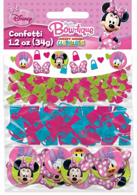 Disney Minnie Mouse Bow-tique Value Confetti -Multi-colored- Party Accessory Disney Minnie Mouse Bow-tique Value Confetti -Multi-colored- Party Accessory