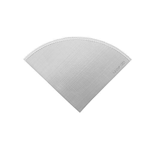 ILamourYou Paperless Pour Over Coffee Maker Stainless Steel Reusable Drip Cone Coffee Filter 1-2 Cup