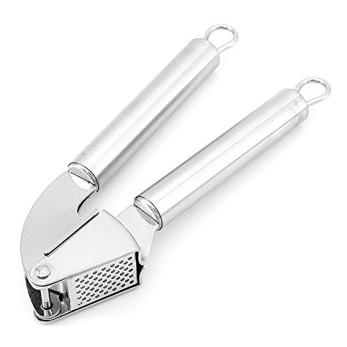 MoYouno Garlic Press Stainless Steel Ginger Mincer and Crusher Squeezer Chopper Labor Saving Kitchen Gadget