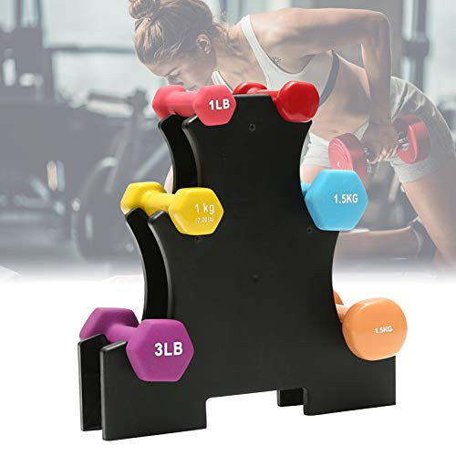 Dumbbell Rack Weight Tree Dumbbell Rack Strength Training Dumbbell Racks 3 Tier Dumbbells Hand Weights Sets Compact Dumbbell Bracket Free Weight Stand for Home Gym Dumbbells -Without Dumbbells-