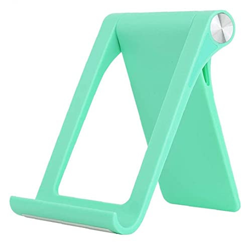 Adjustable Phone Holder Foldable Tablet Stand Tablet Rack Cradle Dock for Smartphone Green