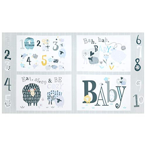 Windham Quilt Fabrics Bah Bah Ba Pillow 24'' Panel Quilt Fabric Multicolor