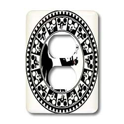 3dRose lsp_40014_6 Hill Climbing Car Medallion On Transparent 2 Plug Outlet Cover