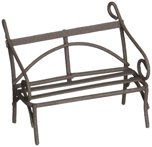 Midwest Design Mini Iron Garden Bench 2" Rustic