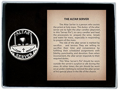 Cathedral Art -Abbey  and  CA Gift Altar Server Pin with Message Card