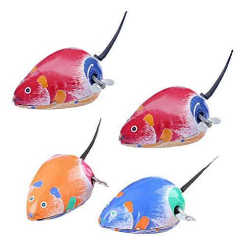 Toyvian 4pcs Wind Up Mice Vintage Wind-up Metal Tin Toys Clockwork Toys Toyvian 4pcs Wind Up Mice Vintage Wind-up Metal Tin Toys Clockwork Toys