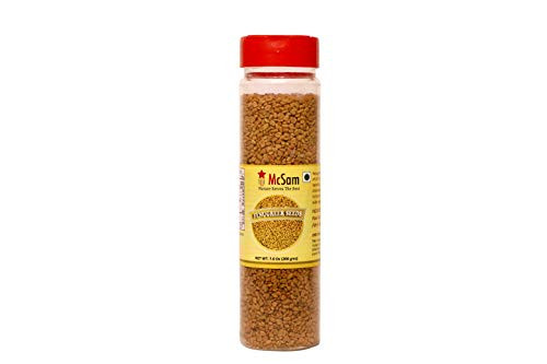 McSam Organic Fenugreek -Methi- Seeds 7oz -200g- - Trigonella Foenum Graecum Whole Seeds 100 percent Natural Gluten-friendly Vegan Indian Origin Pet Jar pack